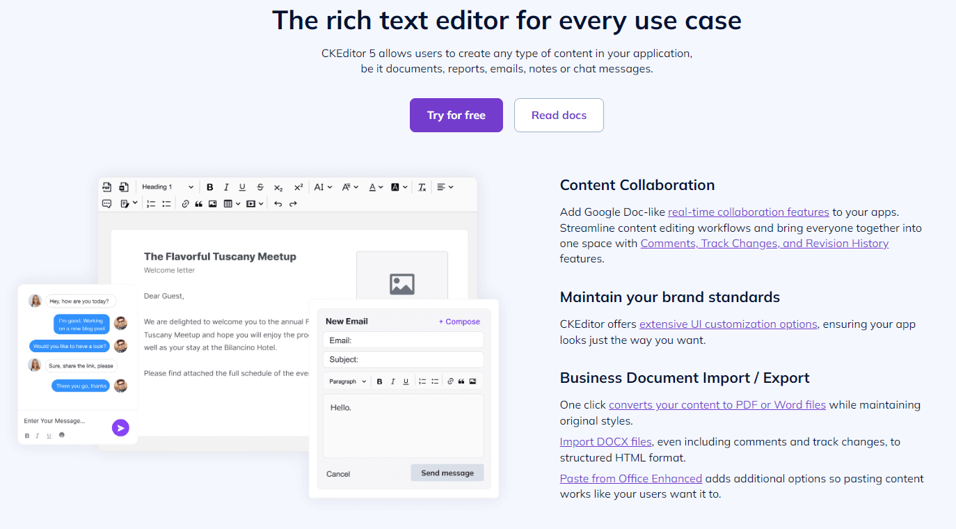 REST API and CKEditor 5 Real-Time Collaboration Showcase project image